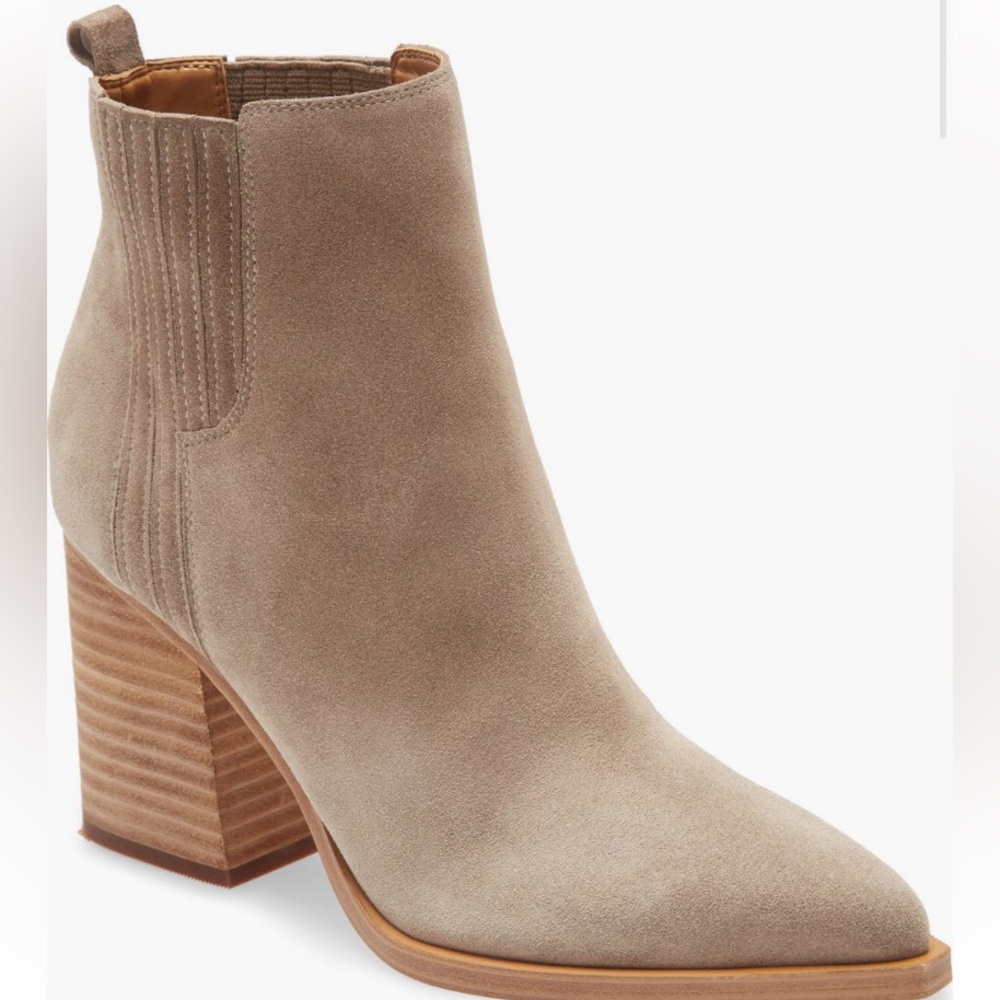 Marc Fisher Tan Ankle Boots